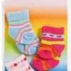 Heless Söckchen 3 Paar Bunt Gr. 28-35 Cm, Puppenkleidung