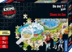 Kosmos Krimipuzzle Die Drei ??? Kids - Chaos Im Zoo, 150 Teile