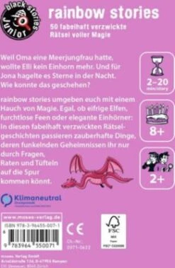 Moses. Verlag Black Stories Junior: Rainbow Stories 9 Moses. Verlag Black Stories Junior: Rainbow Stories -Billiges Spielzeug Geschäft 10967879 04