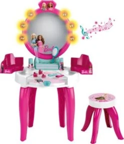 Barbie® Schminktisch Mit Hocker Inkl. Zubehör - Mit Licht & Sound, Pink