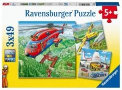 Ravensburger Über Den Wolken, 3er Set Puzzle, Je 49 Teile