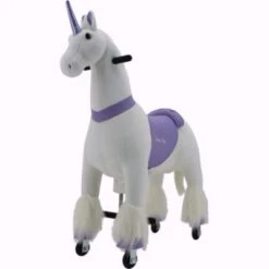 Sweety-Toys Sweety Toys 11346 Reittier Groß Lila Einhorn Auf Rollen, 104 Cm