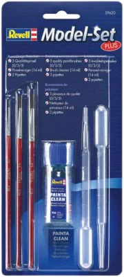 Model-Set Plus "Bemalungs-Zubehör", Revell Zubehör Set Mit Pipetten, Pinsel Und Verdünner