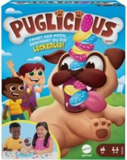 Mattel Games Puglicious, Kinderspiel, Aktionsspiel