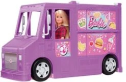 Barbie® Food-Truck Spielset Aufklappbar, über 30 Teile Puppen-Zubehör