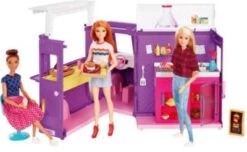 Barbie® Food-Truck Spielset Aufklappbar, über 30 Teile Puppen-Zubehör -Billiges Spielzeug Geschäft 15653343 03