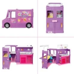 Barbie® Food-Truck Spielset Aufklappbar, über 30 Teile Puppen-Zubehör -Billiges Spielzeug Geschäft 15653343 06