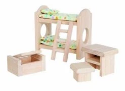 PLANTOYS Puppenhaus Kinderzimmer Classic Puppenhauszubehör