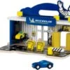 Klein Michelin Service-Station Mit 2 Autos, Holz