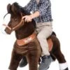 PonyCycle Kinder Reittiere Mister Ed Pferd Braun Medium Mit Sound - 3 Jahre Garantie