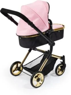 BAYER Kombi-Puppenwagen Vario, Schwarz/gold -Billiges Spielzeug Geschäft 16933602 03