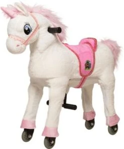 ANIMAL RIDING Reittier Einhorn Melodie Auf Rollen,inkl. Decke, Small