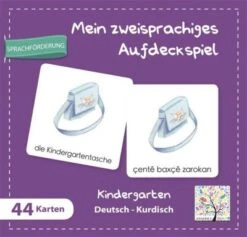 Schulbuchverlag Anadolu Mein Zweisprachiges Aufdeckspiel, Kindergarten Deutsch-Kurdisch (Kinderspiel)
