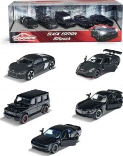 Majorette Black Edition Geschenkset Mit 5 Die-Cast-Spielzeugautos 1:64