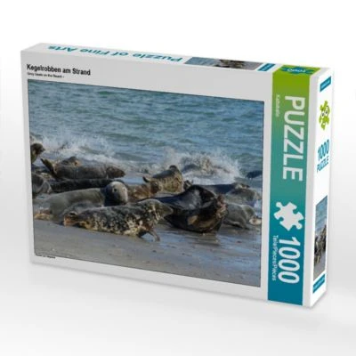 CALVENDO® Puzzle CALVENDO Puzzle Kegelrobben Am Strand - 1000 Teile Foto-Puzzle Für Glückliche Stunden 1 CALVENDO® Puzzle CALVENDO Puzzle Kegelrobben Am Strand - 1000 Teile Foto-Puzzle Für Glückliche Stunden