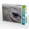 CALVENDO® Puzzle CALVENDO Puzzle November: Das Auge Des Spitzmaulnashorns. Nashörner Können Schlecht Sehen. - 1000 Teile Foto-Puzzle Für Glückliche Stunden
