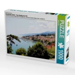 CALVENDO® Puzzle CALVENDO Puzzle Kroatische Adria - Von Opatija Bis Krk - 1000 Teile Foto-Puzzle Für Glückliche Stunden