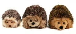 UNI-TOYS® Igel Familie (3-teilig) - 15 Cm/15 Cm/13 Cm (Länge) - Plüsch-Waldtiere - Plüschtiere Kuscheltiere