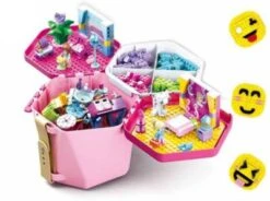Sluban Spiel- & Transporteimer Pink (inkl. 348 Teile)