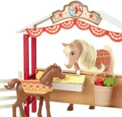 MATTEL Spirit Stallfreunde Spielset Mit 2 Pferden, Koppel-Paddock Und Zubehör -Billiges Spielzeug Geschäft 18515365 04