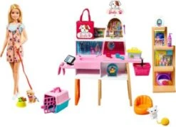 Barbie Haustier-Salon Spielset Mit Puppe, Anziehpuppe Mit Zubehör