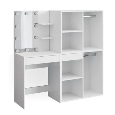 Vicco Schminktisch Frisiertisch Kommode Isabelle LED-Beleuchtung Beistellschrank 2 Vicco Schminktisch Frisiertisch Kommode Isabelle LED-Beleuchtung Beistellschrank – Bild 2