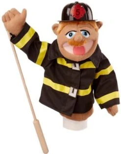 Melissa & Doug Stabhandpuppe Feuerwehrmann