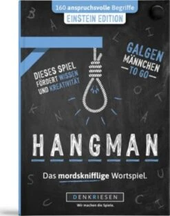 DENKRIESEN Wortspiel Hangman - Einstein Edition - Galgenmännchen To Go