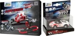 DARDA®-Set: Rennbahn Flash Fighter + GRATIS Porsche 918 Spider