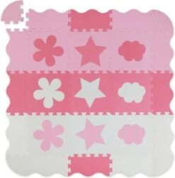 Relaxdays 34-tlg. Puzzlematte Mit Rand Und Motiven