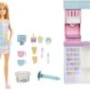 Barbie Eisdiele Mit Puppe (blond), Barbie Set Inkl. Zubehör, Anziehpuppe
