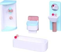 Lelin Holzspielzeug Puppenhausmöbel 21 Tlg -Billiges Spielzeug Geschäft 22177564 04