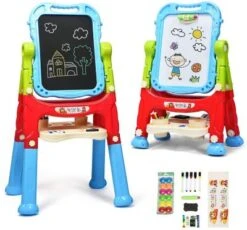 COSTWAY® Kindertafel Maltafel Standtafel Höhenverstellbar