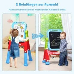 COSTWAY® Kindertafel Maltafel Standtafel Höhenverstellbar -Billiges Spielzeug Geschäft 22367598 03