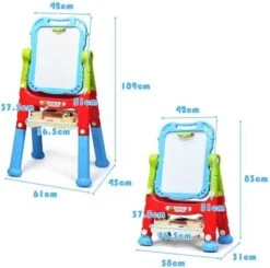 COSTWAY® Kindertafel Maltafel Standtafel Höhenverstellbar -Billiges Spielzeug Geschäft 22367598 05