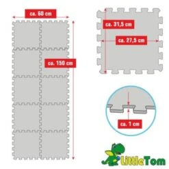 LittleTom Puzzlematte Uni Pink 9 Teile -Billiges Spielzeug Geschäft 22402127 06