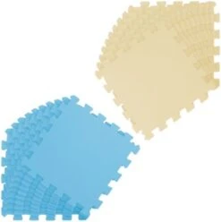 LittleTom Puzzlematte Kombi Hellblau Beige 16795 + 16790 18 Teile -Billiges Spielzeug Geschäft 22414194 04