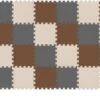 LittleTom Puzzlematte Kombi Grau Beige Braun 16792 + 16795 + 16788 27 Teile