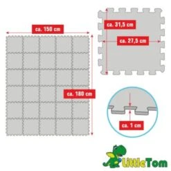 LittleTom Puzzlematte Schwarz Beige Dunkelblau 16789+16795+16794 27 Teile -Billiges Spielzeug Geschäft 22527643 06