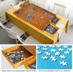 COSTWAY® Puzzletisch Mit 4 Schubladen 7 COSTWAY® Puzzletisch Mit 4 Schubladen -Billiges Spielzeug Geschäft 22987587 03