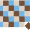 LittleTom Puzzlematte Kombi Beige Braun Hellblau 16795 + 16788 + 16790 27 Teile
