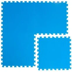 Eyepower Pool Bodenschutz Fliesen Matten 50x50 Cm Blau Puzzlematte
