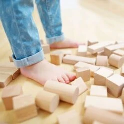 LEO & EMMA Holzspielzeug Öko Holzbausteine 54teilig In Schönem Baumwollbeutel 9 LEO & EMMA Holzspielzeug Öko Holzbausteine 54teilig In Schönem Baumwollbeutel -Billiges Spielzeug Geschäft 24097788 05