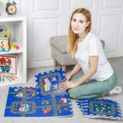 LEO & EMMA Spielmatte Puzzlematte 9teilig Mit Randstücken -Billiges Spielzeug Geschäft 24097792 04