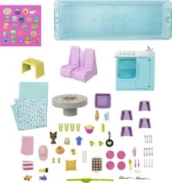 Barbie Super Abenteuer-Camper Fahrzeug, 76 Cm Groß Mit Pool, Rutsche Und über 60 Zubehörteilen 9 Barbie Super Abenteuer-Camper Fahrzeug, 76 Cm Groß Mit Pool, Rutsche Und über 60 Zubehörteilen -Billiges Spielzeug Geschäft 24382092 04