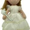Sweety-Toys 13326 Stoffpuppe Fee Mit Weissem Kleid, 40 Cm