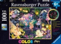 Ravensburger Kinderpuzzle - Leuchtende Waldfeen - 100 Teile Puzzle - Leuchtet Im Dunkeln