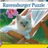 Ravensburger Kinderpuzzle - Weißes Kätzchen - 200 Teile Puzzle