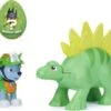 PAW Patrol Dino Rescue Rocky Hero Pup Spielfigur Im Set Mit Beweglicher Dinosaurier-Figur Und Überraschungs-Dino, Spielzeug Für Kinder Ab 3 Jahren
