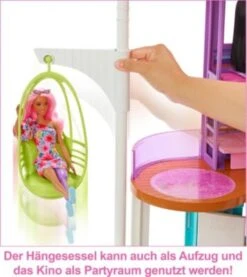 Barbie Malibu Ferien-Haus (klappbar), Puppenhaus Inkl. Möbel & Zubehör -Billiges Spielzeug Geschäft 24798446 04